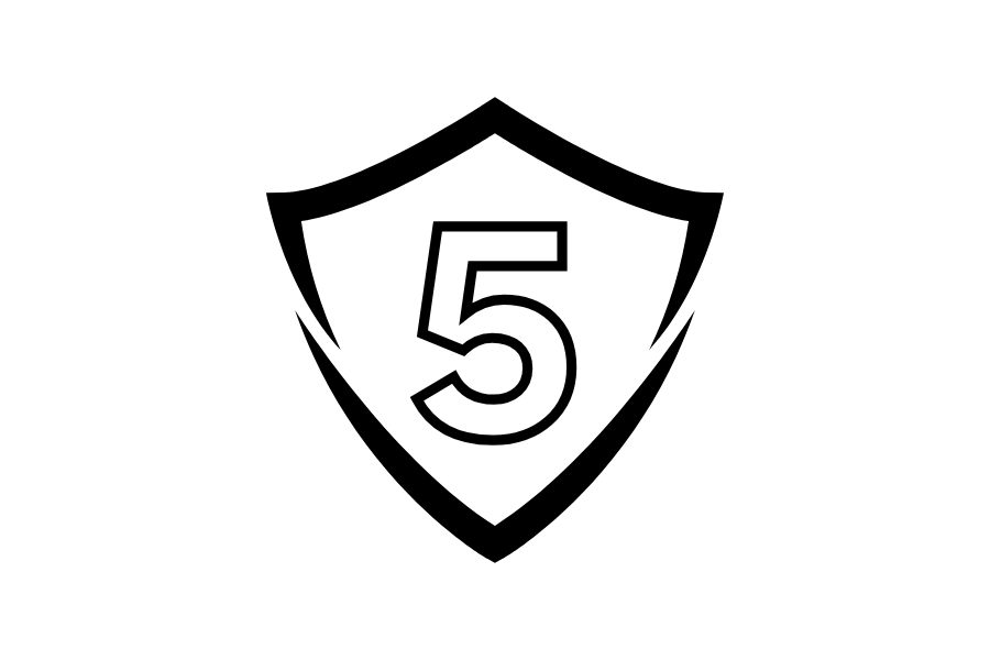 5 year warranty icon