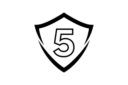 5 year warranty icon